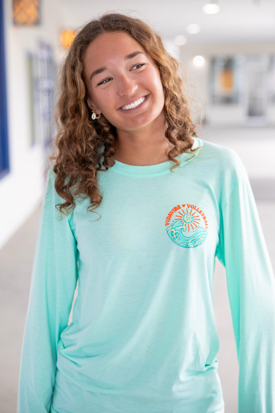 Ocean Vibes Volleyball Long Sleeve Dri-Fit